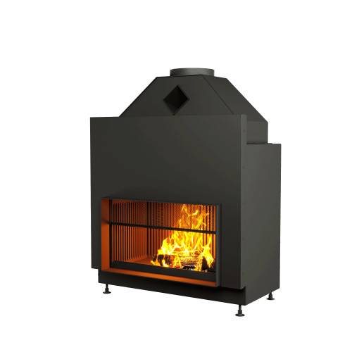 ОТКРЫТАЯ КАМИННАЯ ТОПКА С СЕТКОЙ АСТОВ О1С 90\50