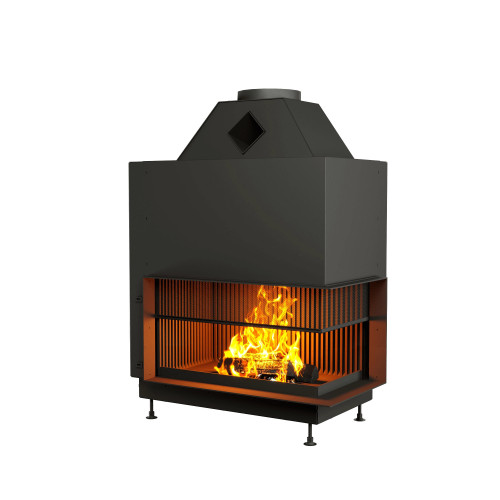 ОТКРЫТАЯ КАМИННАЯ ТОПКА С СЕТКОЙ АСТОВ О2С 90\50