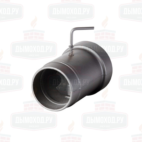 Стартовый дымоход 115-136 с шибером (Pro-metall)