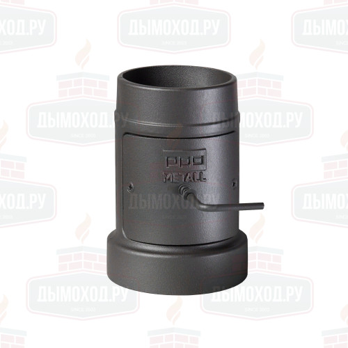 Стартовый дымоход 115-136 с ревизией и шибером (Pro-metall)