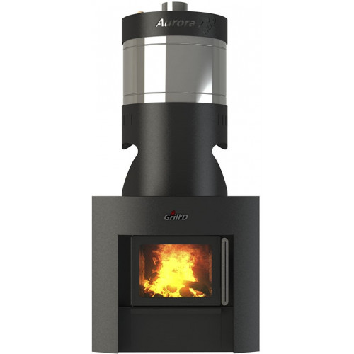 Печь дровяная Aurora 160А TRIO Window (GrillD)