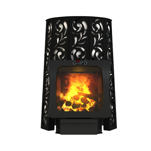 Печь дровяная Violet Long Window Max (GrillD)