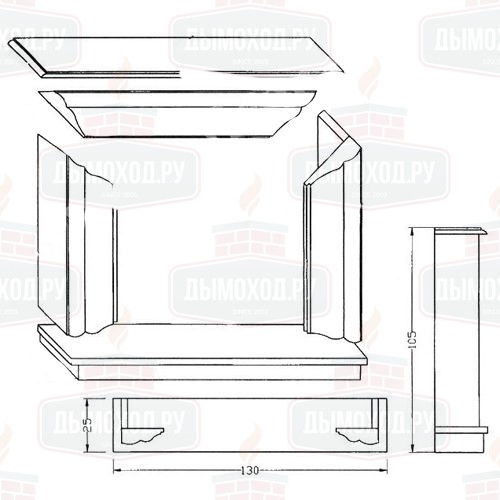 Портал BUDAPEST, Blanco Macael (Arriaga)
