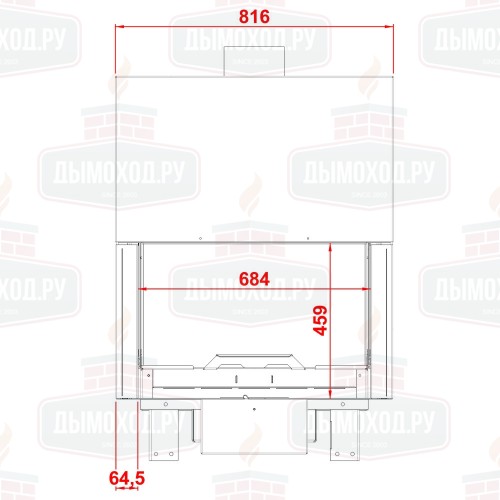 Каминная топка KW 80 SIMPLE FACE FT (Axis)