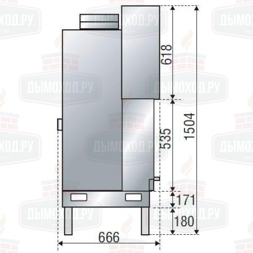 Каминная топка H 1200 SIMPLE FACE BG2 (Axis)