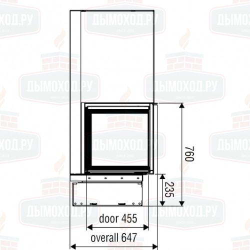 Каминная топка XP0080 LG FT (Axis)