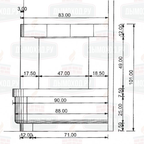 Облицовка SALMA, под FH 1200 VLD (Axis)