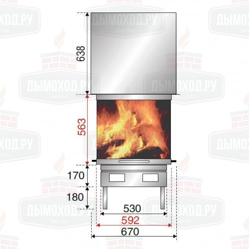 Каминная топка EPI 950 (Axis)