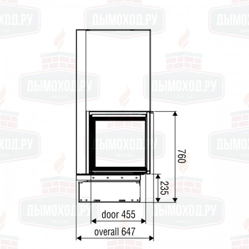 Каминная топка XP0100 LG BG1 (Axis)