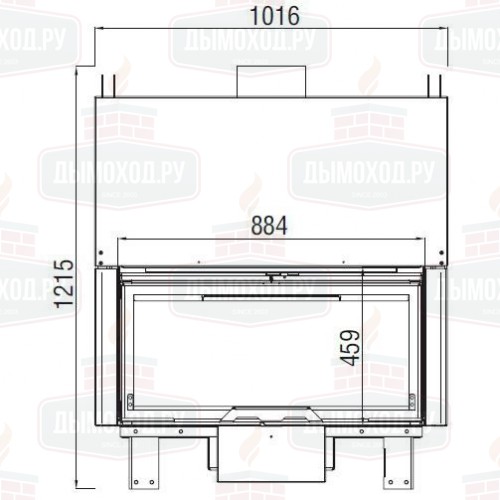 Каминная топка KW 100 SIMPLE FACE BG1 (Axis)