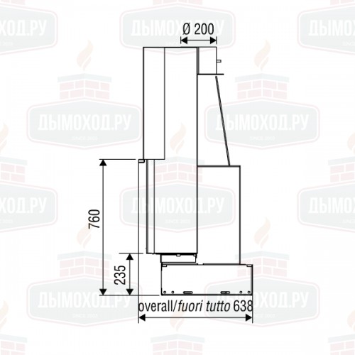 Каминная топка XP0080 SF BG1 (Axis)