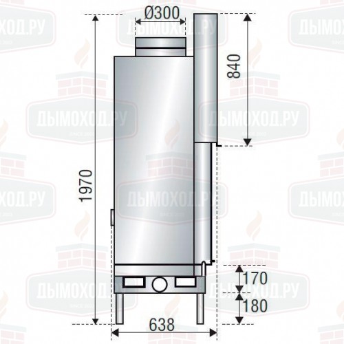 Каминная топка F 1600 SIMPLE FACE WS BLACK BN3 (Axis)