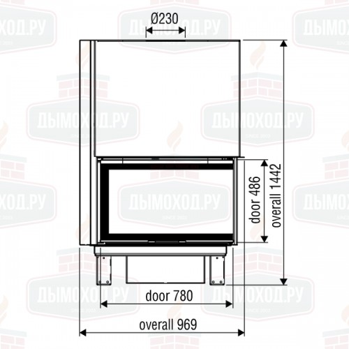 Каминная топка XP0100 LD BG1 (Axis)