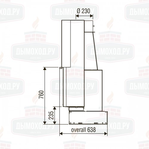 Каминная топка XP0120 SF BG1 (Axis)