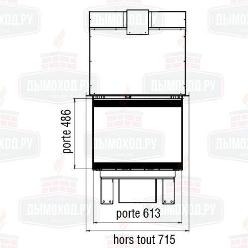 Каминная топка XP00803V FT (Axis)