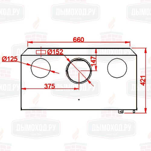 Каминная топка INSERT 750 (Axis)