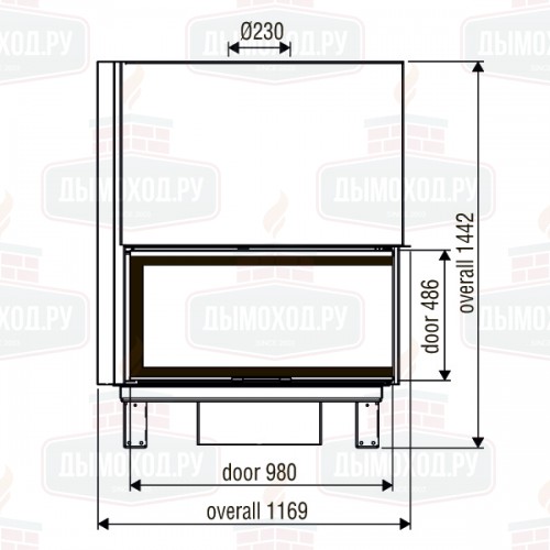Каминная топка XP0120 LD FT (Axis)