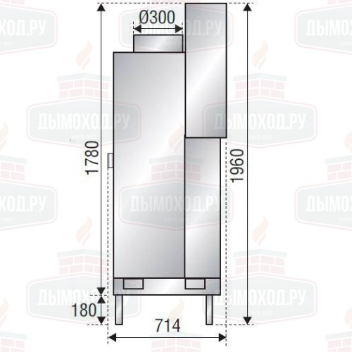 Каминная топка F 1400 SIMPLE FACE BN3 (Axis)