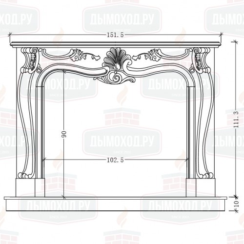 Портал №3, Crema Marfil (Continental)