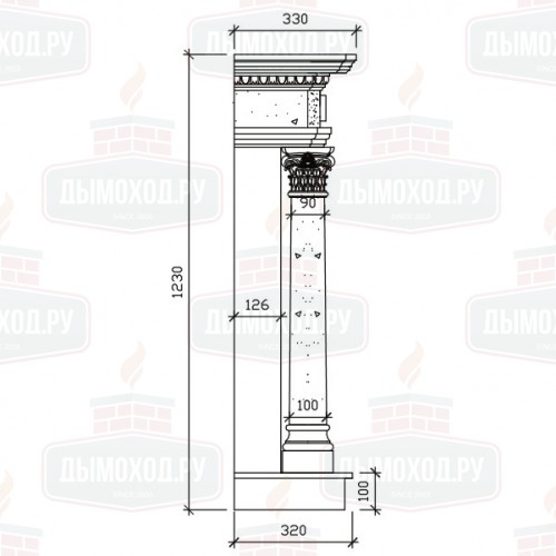 Портал ORPHEUS, Crema Marfil+Brown (Continental)