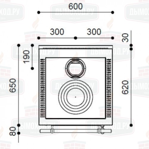 Печь-плита RUSTICA 60L (J. Corradi)