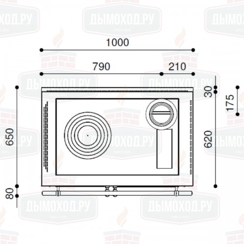 Печь-плита COUNTRY 100L (J. Corradi)