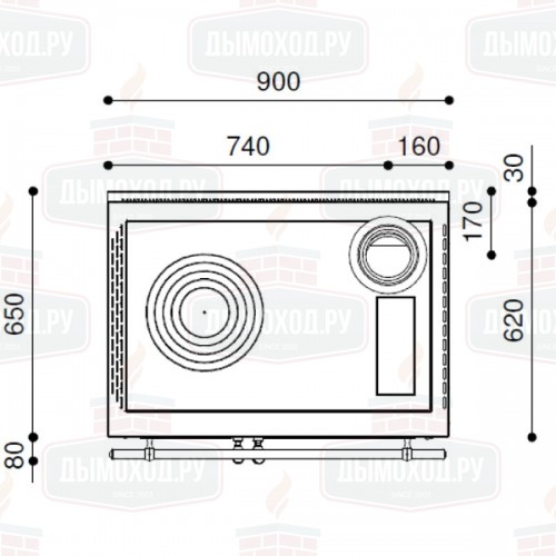 Печь-плита COUNTRY 90L (J. Corradi)
