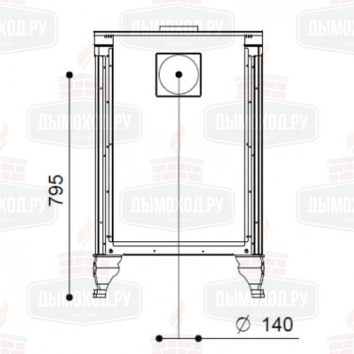 Печь-плита RUSTICA 60L (J. Corradi)