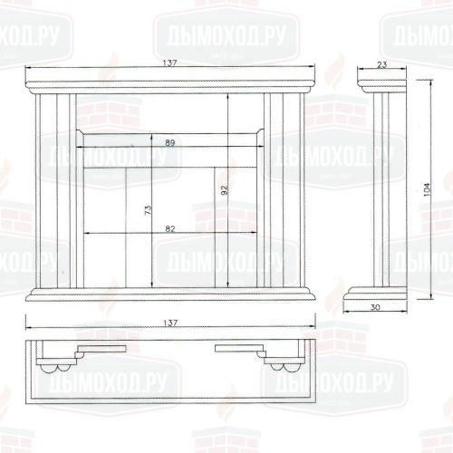 Портал MATISSE, Crema Marfil, с адаптационными пластинами (Crumar)