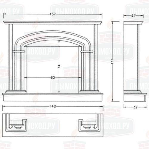 Портал RODIN, Crema Marfil (Crumar)