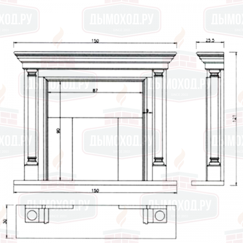 Портал NOLDE, Crema Marfil aged (Crumar)