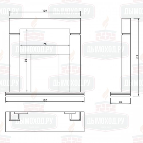 Портал COROT, Onix Honey / Emperador Dark (Crumar)