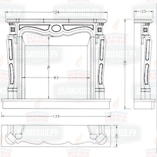Портал EL GRECO, Onyx Verde (Crumar)