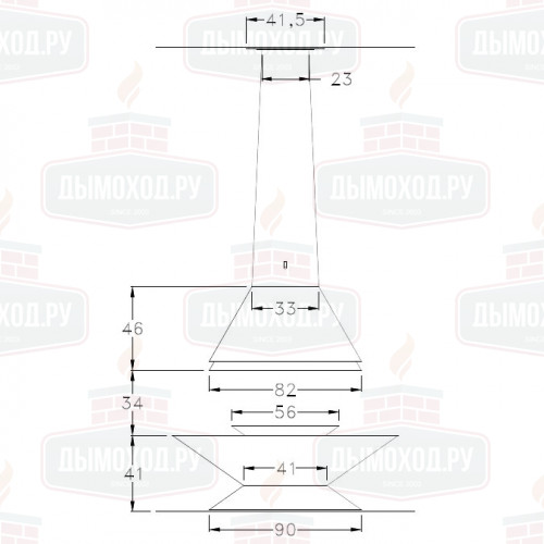 Камин ROMB CENTRAL (Traforart)