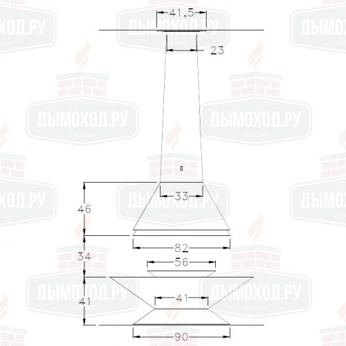 Камин ROMB CENTRAL (Traforart)