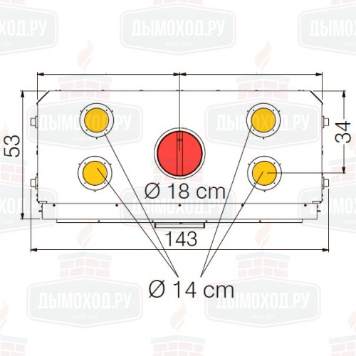 Каминная топка WINDO 120 BIANCO (EdilKamin)