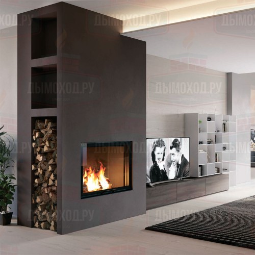 Каминная топка BLOKK 70 V NERO (EdilKamin)