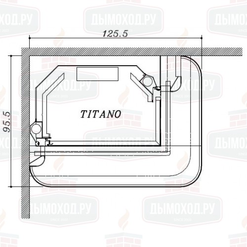 Облицовка LEGO ANGOLO DX, под TEKNO 2 (EdilKamin)