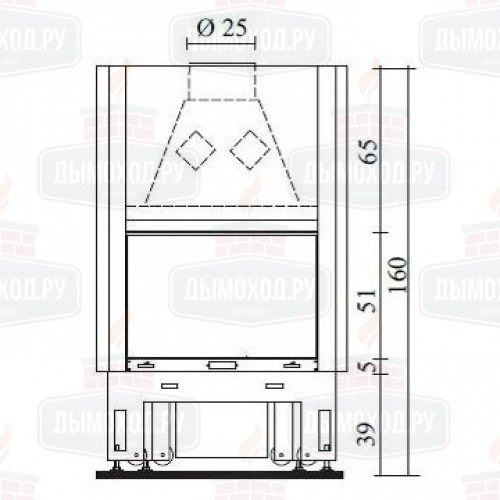 Каминная топка FORTE PLUS N (EdilKamin)