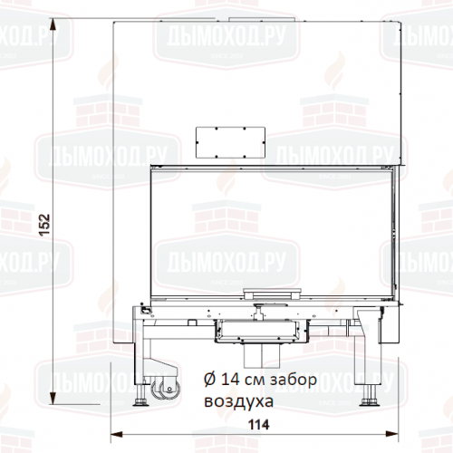 Каминная топка WINDO2 95 R (EdilKamin)