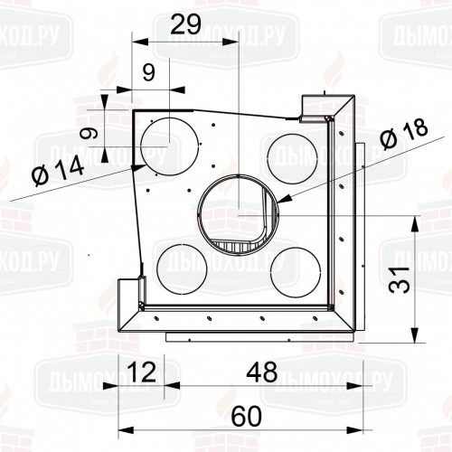 Каминная топка WINDO2 50 (EdilKamin)