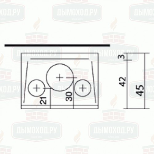 Каминная топка FIREBOX RIGA 54 V (EdilKamin)