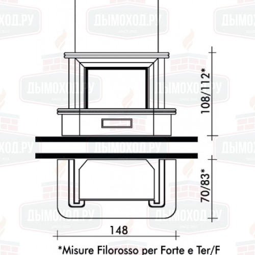 Облицовка FILOROSSO SX (EdilKamin)