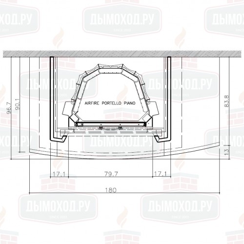 Облицовка DIVA, под Airfire piano (EdilKamin)