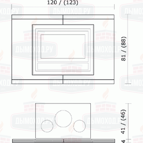 Облицовка ARABESQUE ARAB, под Inpellet 54, Luce Plus 54, Deco, Riga (EdilKamin)
