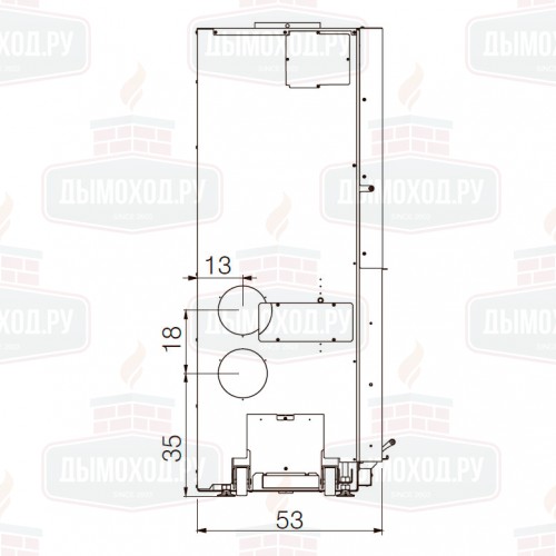 Каминная топка WINDO 70 NERO (EdilKamin)