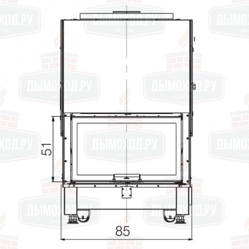 Каминная топка WIDRO 85 CS (EdilKamin)