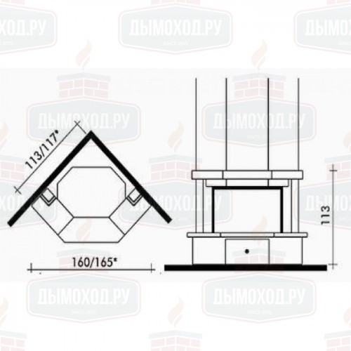 Облицовка NOVELLA DUE MEDIO (EdilKamin)