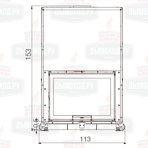 Каминная топка WINDO 90 N BIANCO (EdilKamin)