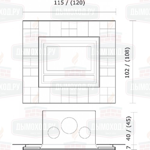 Облицовка JUNGLE, топки серии 62 (Edilkamin)